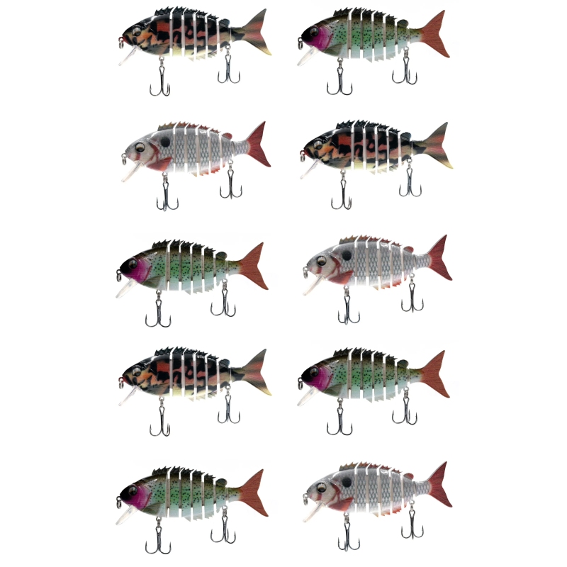 Wobler swim-bait łamany tonący 10cm 8g