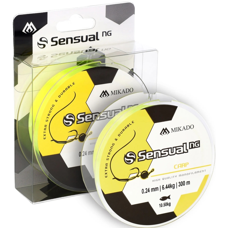MIKADO ŻYŁKA SENSUAL N.G. CARP 0.30MM/300M ŻÓŁTA
