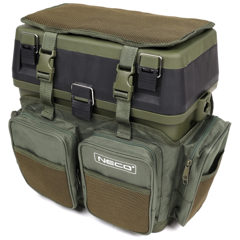 ZESTAW SKRZYNKA-SIEDZISKO-PLECAK WĘDKARSKI