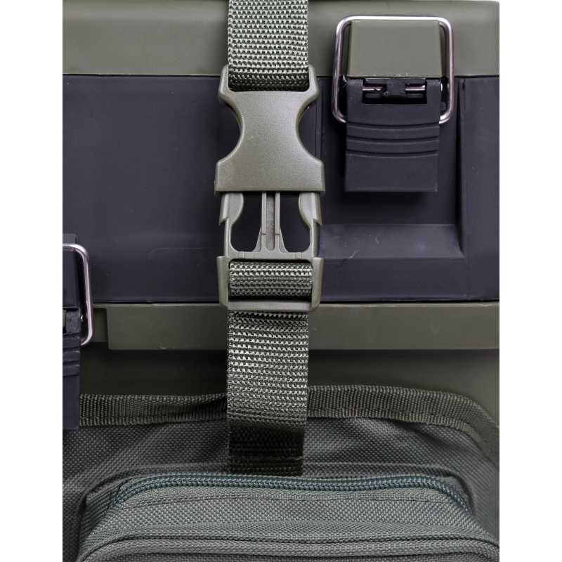 ZESTAW SKRZYNKA-SIEDZISKO-PLECAK WĘDKARSKI