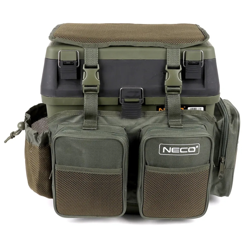 ZESTAW SKRZYNKA-SIEDZISKO-PLECAK WĘDKARSKI