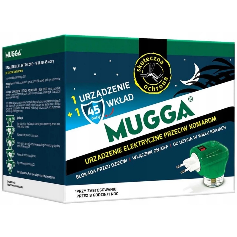 ELEKTROFUMIGATOR NA KOMARY ELEKTRO + WKŁAD MUGGA