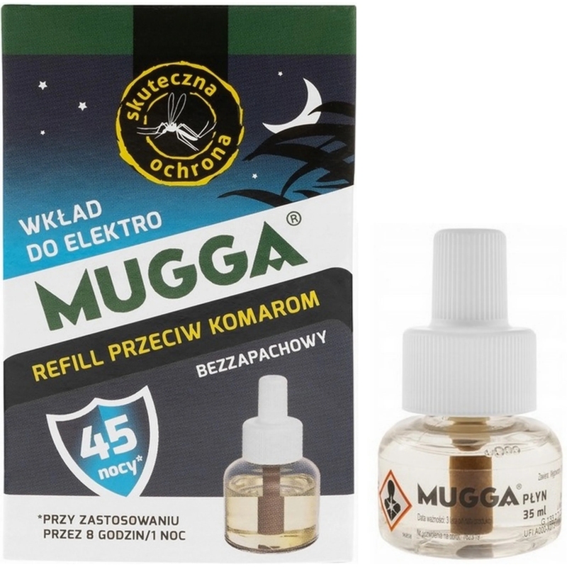 WKŁAD MUGGA PŁYN DO ELEKTROFUMIGATORA NA KOMARY