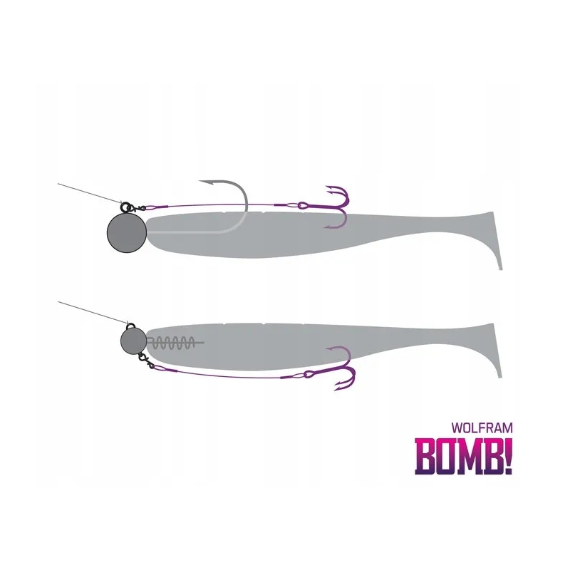 Delphin BOMB! Przypon Twisto RIGS Wolfram 8 cm