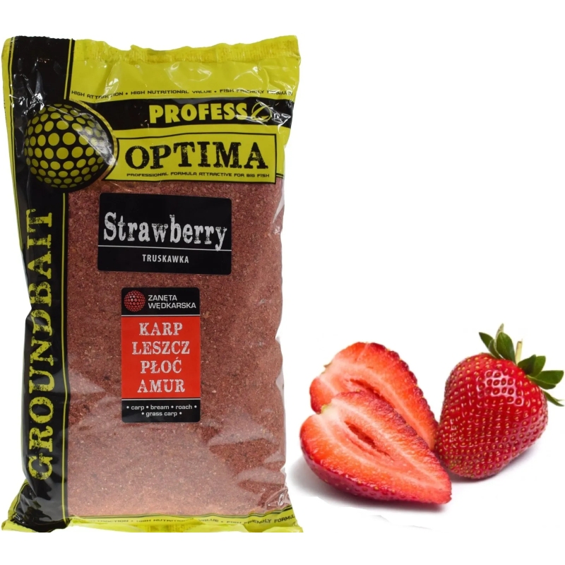 Zanęta wędkarska PROFESS OPTIMA TRUSKAWKA 1kg