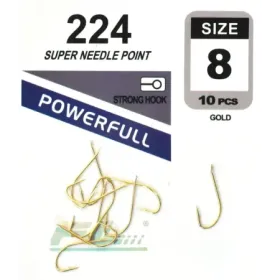 Haczyk wędkarski gold 224 rozmiar 8 op. 10szt.