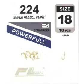 Haczyk wędkarski gold 224 rozmiar 18 op. 10szt.