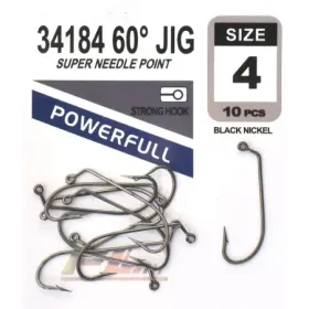 Haczyk wędkarski 34184 60° jig rozm. 4 op. 10szt.