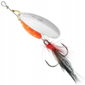 BŁYSTKA OBROTOWA MIKADO M-GRUB nr 2 SREBRNA / RED TIGER 7g