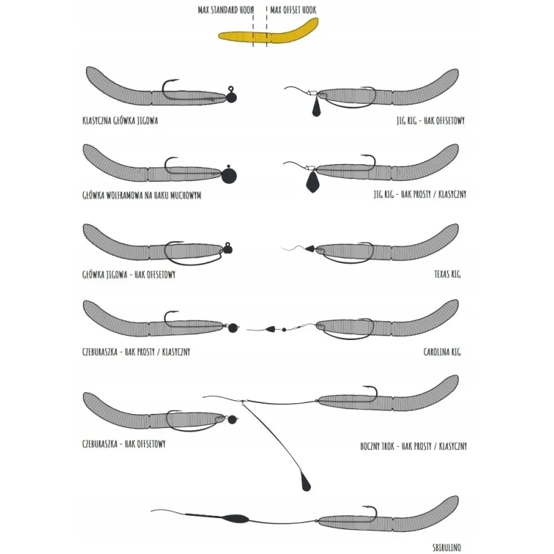Libra Lures Fatty DWorm Tourna 5.5cm Cheese 005 SER 1szt