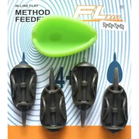 Zestaw 4x koszyk forma method feeder 50+60+70+80g