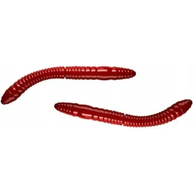 Libra Lures Fatty DWorm Tourna 6.5cm 021 Red Bez Zapachu 1szt