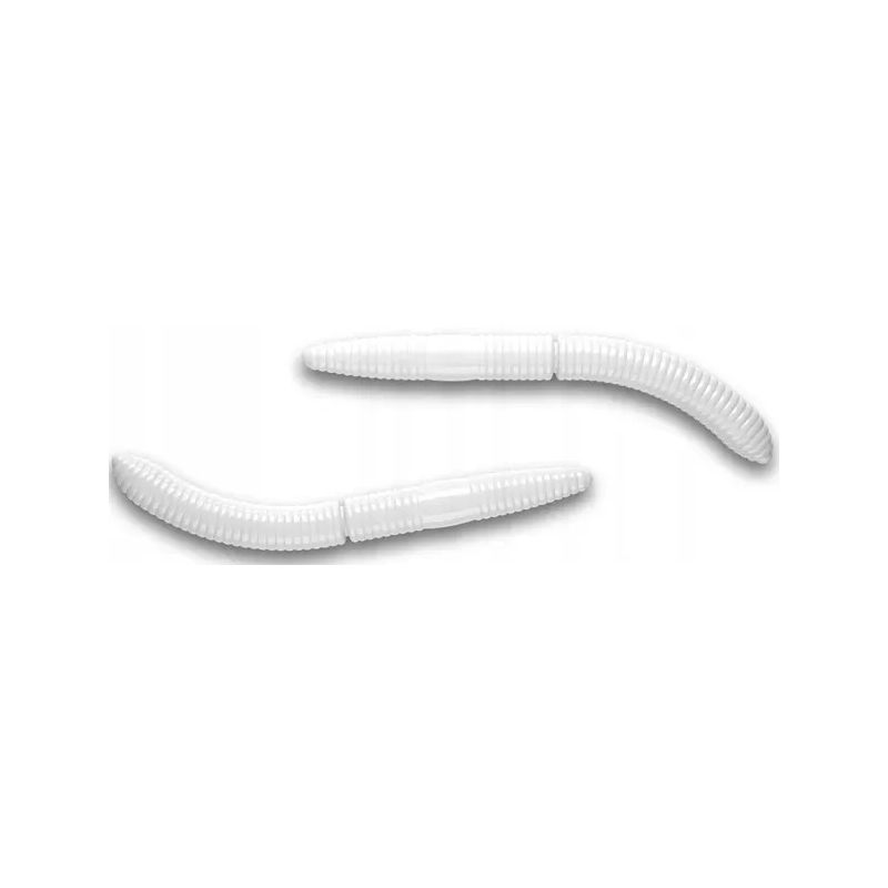 Libra Lures Fatty DWorm Tourna 5.5cm 001 White KRYL 1szt