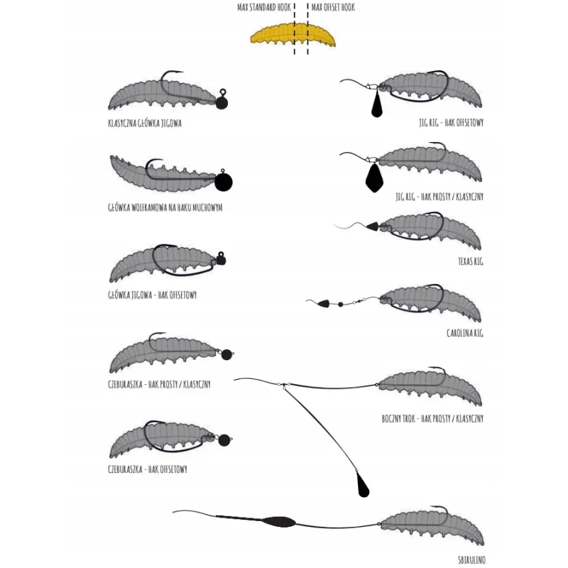 Libra Lures Larva 036 Coffee Milk Czosnek 4,5cm 1 szt.