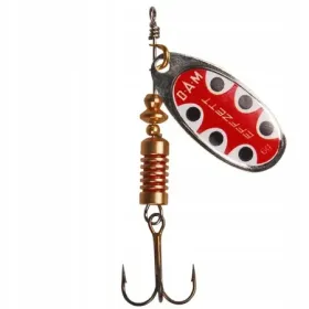 Błystka Obrotówka Dam Effzett Standard 4/10g SILVER BLACK DOT