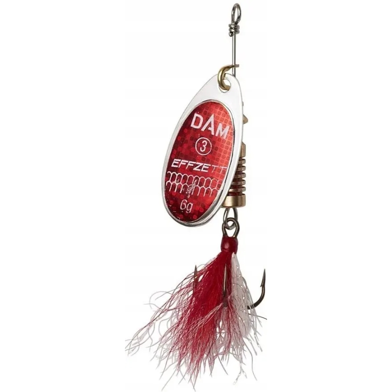 Błystka Obrotówka Dam Standard DRESSED SPINNER 2/4g RED