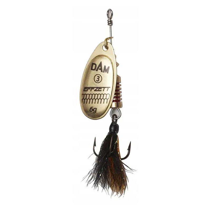 Błystka Obrotówka Dam Standard DRESSED SPINNER 6/20g GOLD
