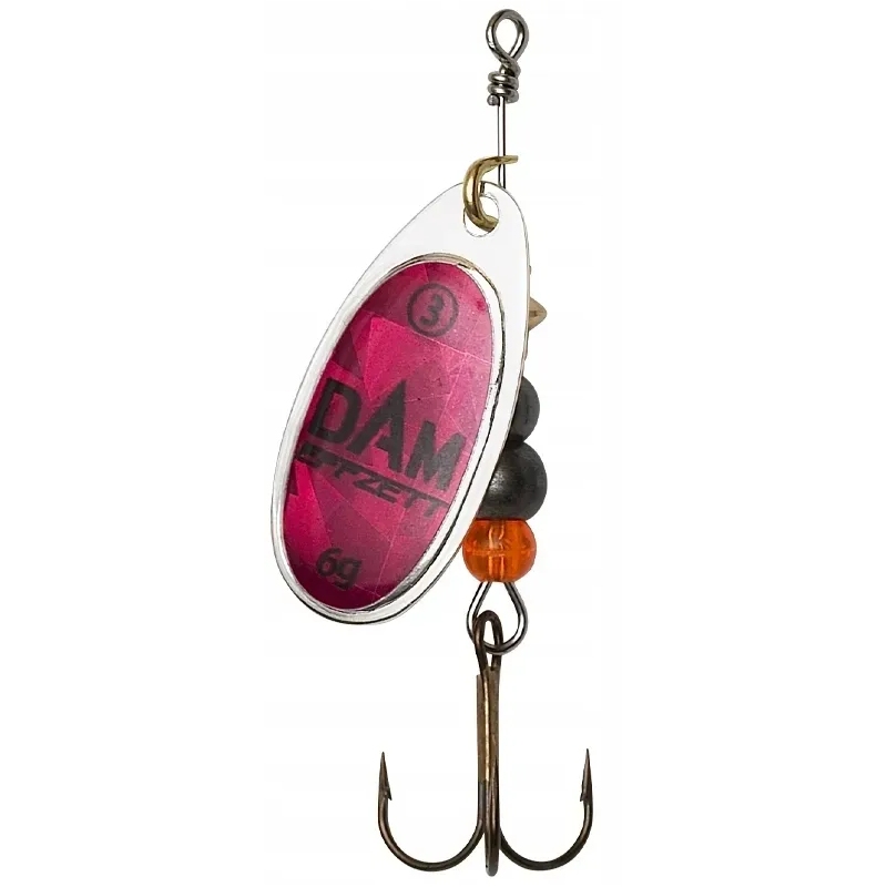 Błystka Obrotówka Dam Fluo Spinner 3/6g MAGENTA PRISMA