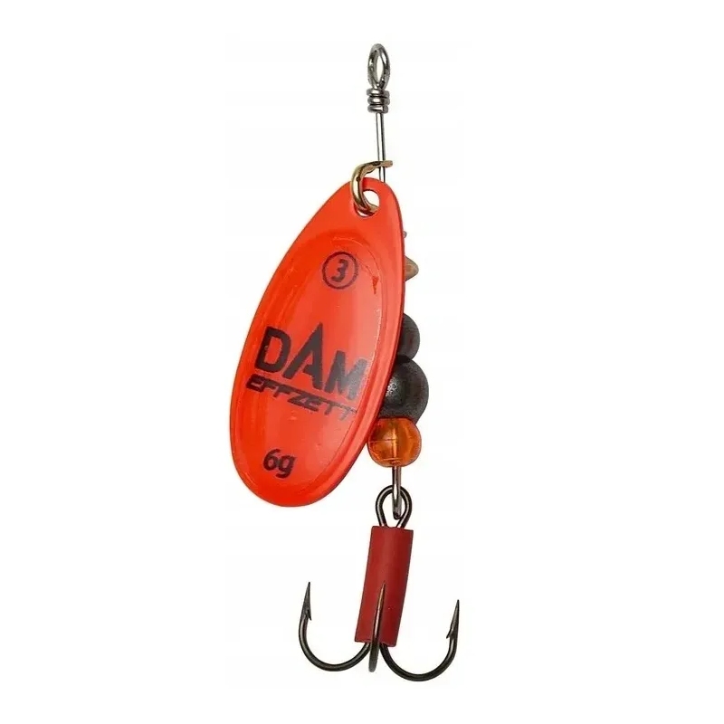 Błystka Obrotówka Dam Fluo Spinner 3/6g RED