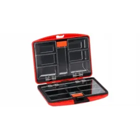 Pudełko dwustronne organizer na akcesoria wędkarskie haczyki krętlik