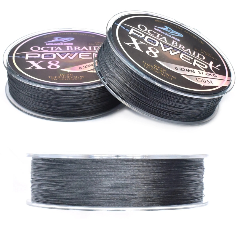 Plecionka octa braid power x8 black 0,06mm 150m
