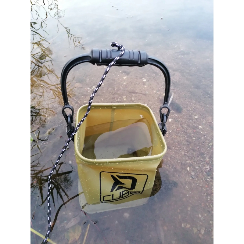 Wiadro składane na zanętę 5l Delphin CUBO sznurek