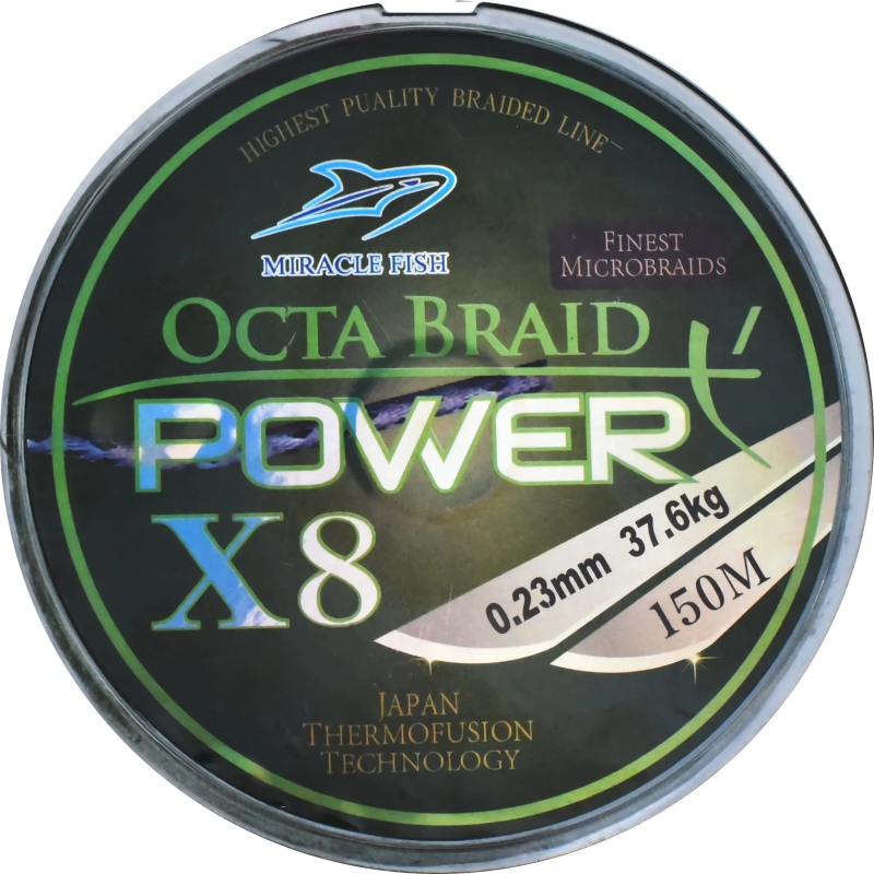 Plecionka octa braid power x8 green 0,14mm 150m