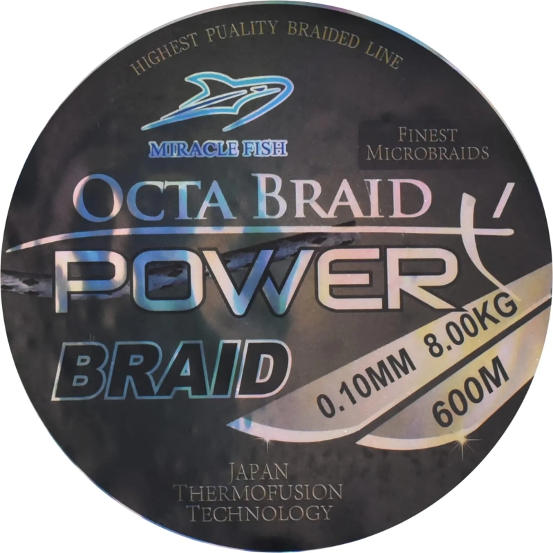 Plecionka octa braid power x4 black 0,18mm 600m