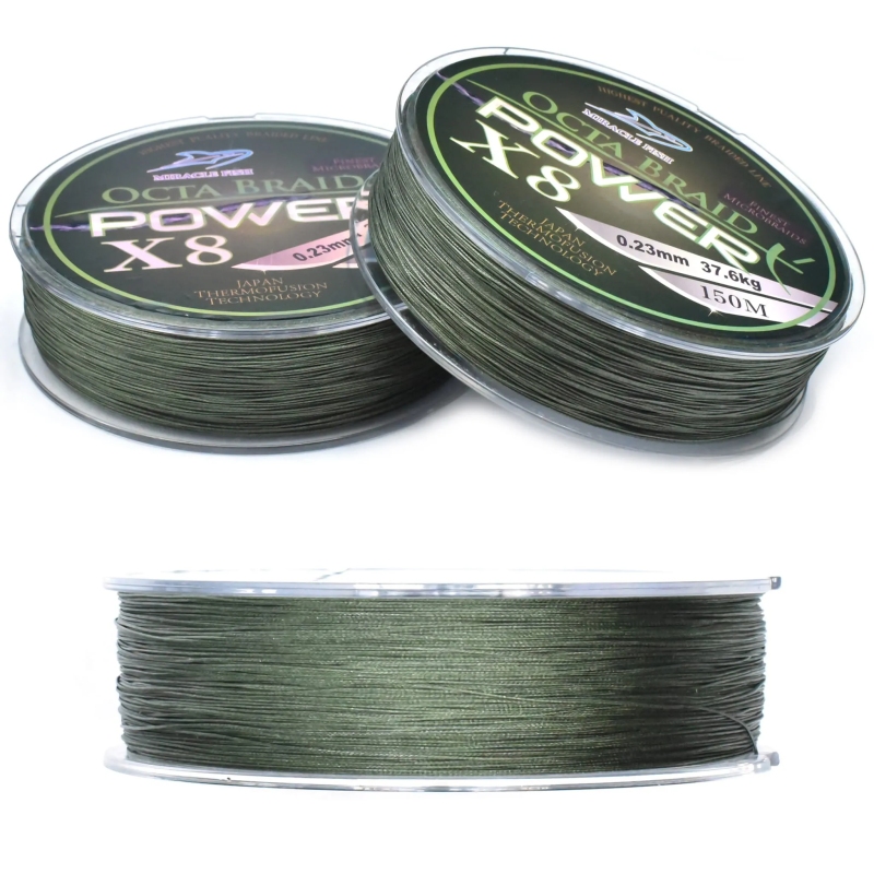 Plecionka octa braid power x8 green 0,30mm 150m
