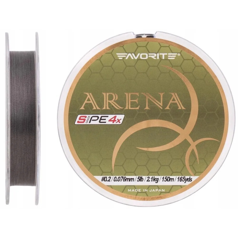 Plecionka Favorite Arena PE 4x 150m 0.175mm Silver Gray