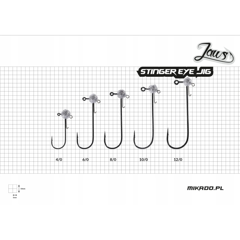GŁÓWKA JIGOWA JAWS STINGER EYE 5G-6/0