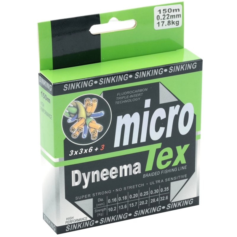 PLECIONKA NIEWIDOCZNA DYNEEMA 0,12mm 8,4kg TONĄCA