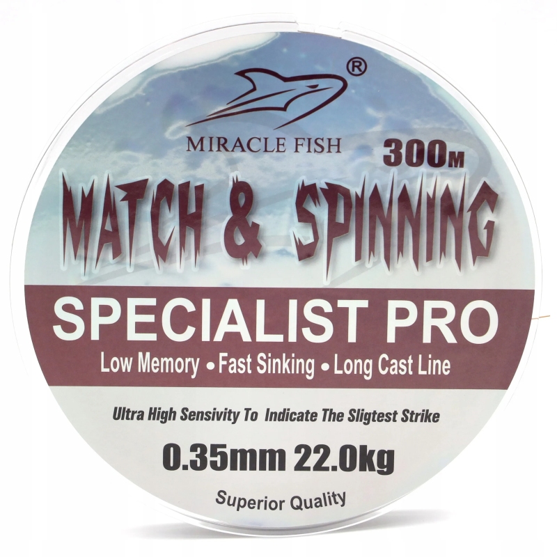 ŻYŁKA WĘDKARSKA STRONG MATCH & SPINNING 0,30 mm 18,0kg 300m
