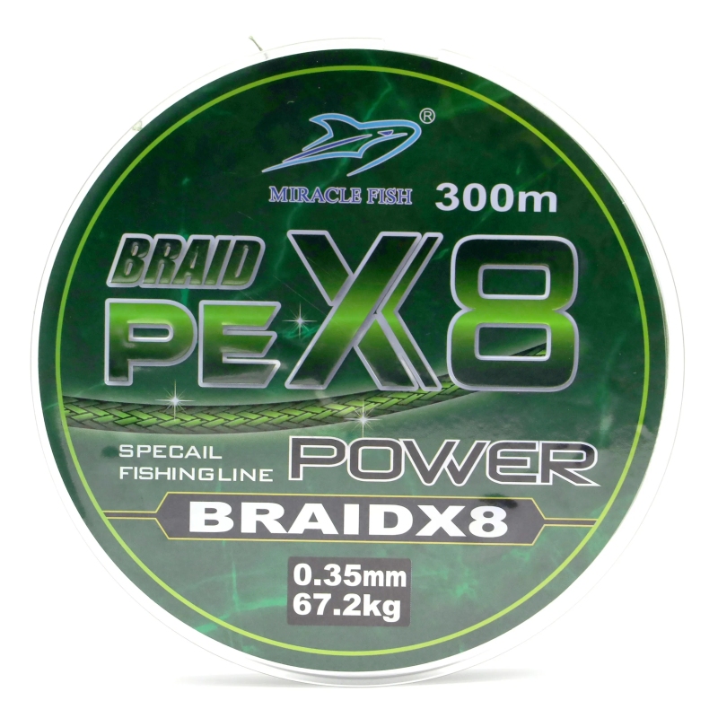 Plecionka Wędkarska BRAID PE x8 splotów MOCNA 300m 0,14 20kg